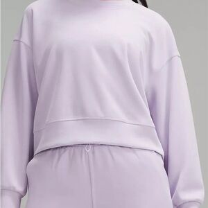Lululemon Softstreme Perfectly Oversized Cropped Crew L